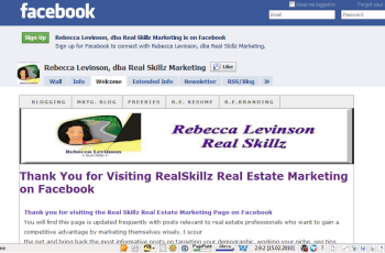 Greeting new Facebook visitors is simple