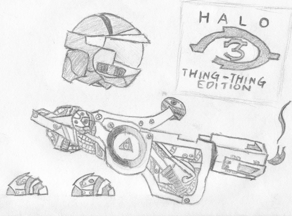 halo gun drawings