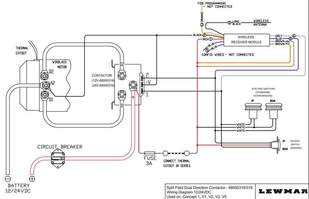 Windlass Solenoid Wiring Diagram