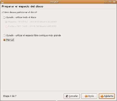 Configuracion Disco Duro Instalacion Ubuntu