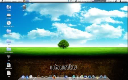 Mi wallpaper de Ubuntu desktop Mayo