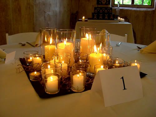 glass pillar candle holder