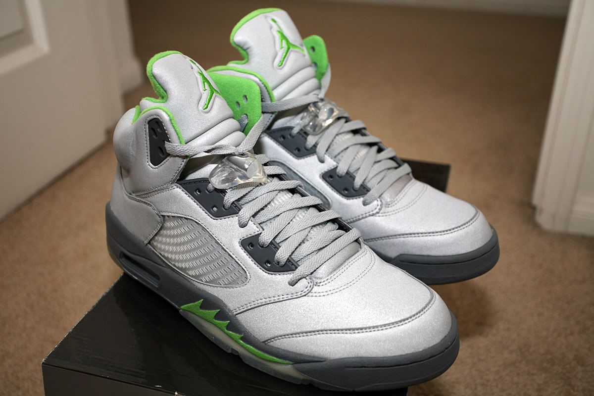 air jordan 5 green bean