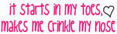 crinkle your nose