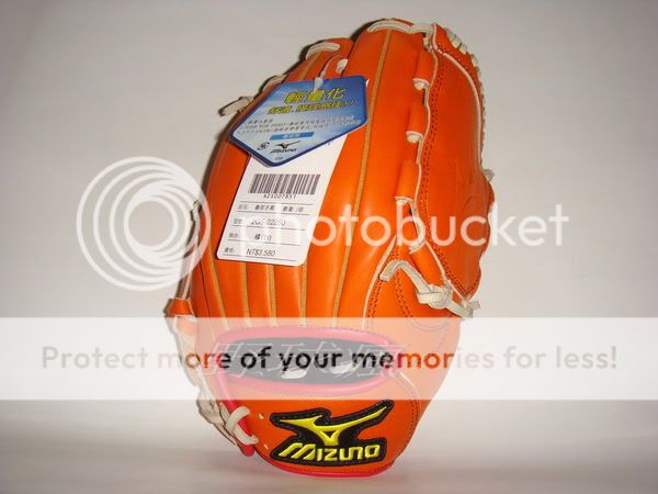Mizuno Baseball Gloves Orange 11.75 RHT  