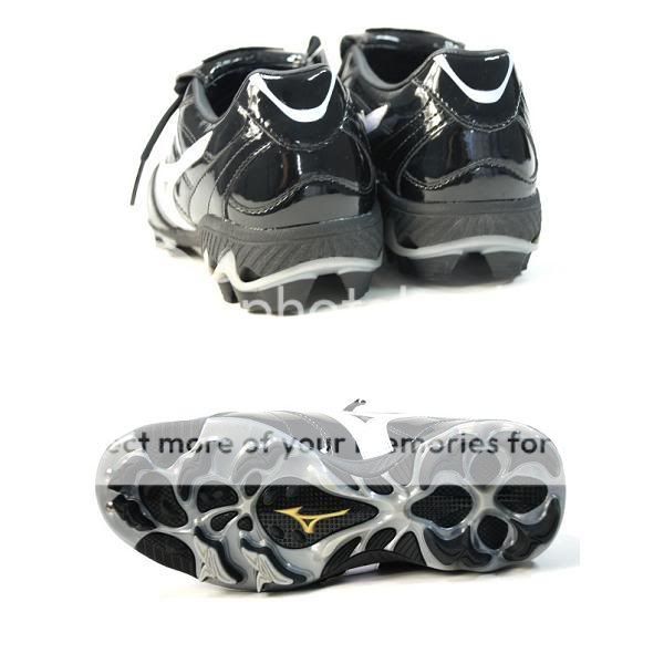 Mizuno Baseball Cleats Shoe { Size2~12 US }  Black   