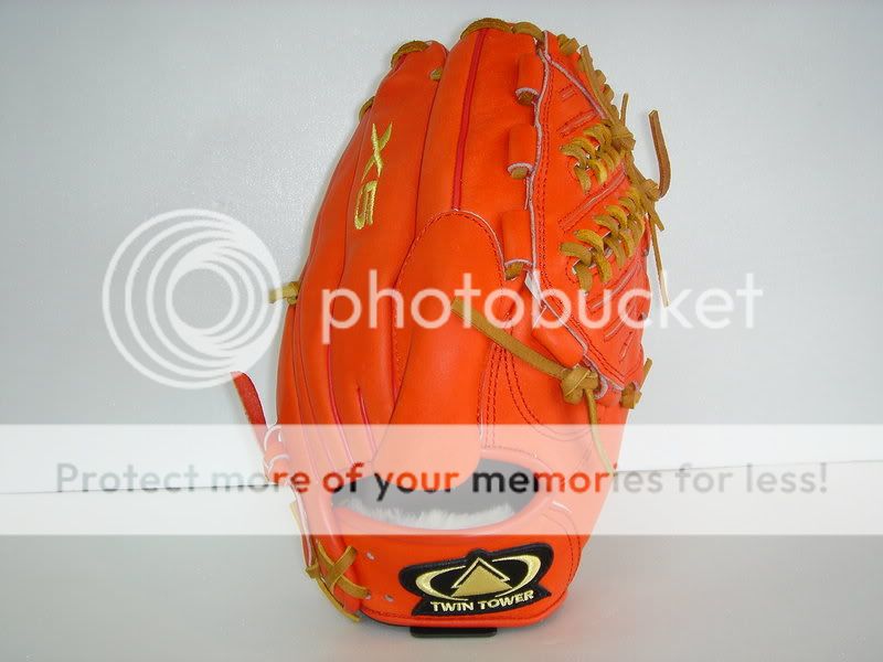 TWIN TOWER Baseball Gloves Orange 12 { X5 } RHT  