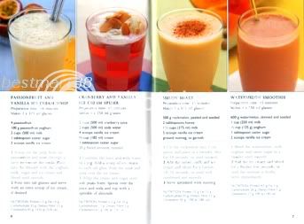 Features over 90 easy to prepare juices, smoothies & shakes, including 