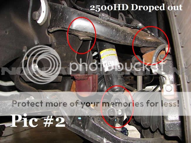 Lower Droop Bump Stops on a 2001 K3500 with torsion bars cranked ...