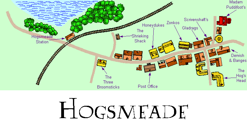 Hogsmeade map
